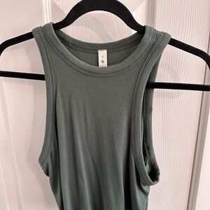 lululemon athletica Cropped Forest Green Tank Top